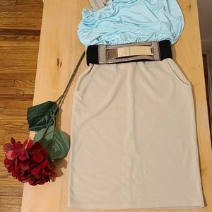 Cold shoulder mini dress